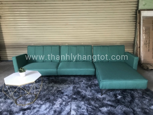 Sofa chữ L xanh lá D275 x R150