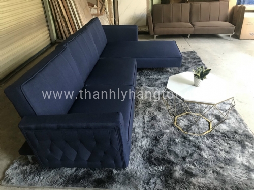 Sofa chữ L xanh dương D275 x R150