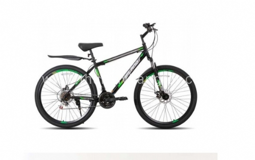 Xe đạp HIM034 đen tem xanh lá