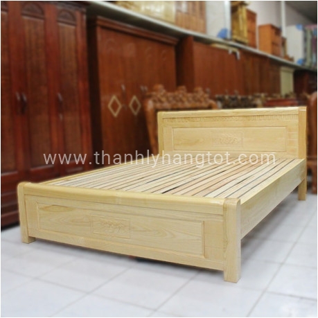 Giường gỗ sồi nga 1m6