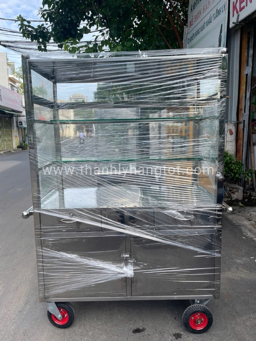 Xe đẩy inox 140x175